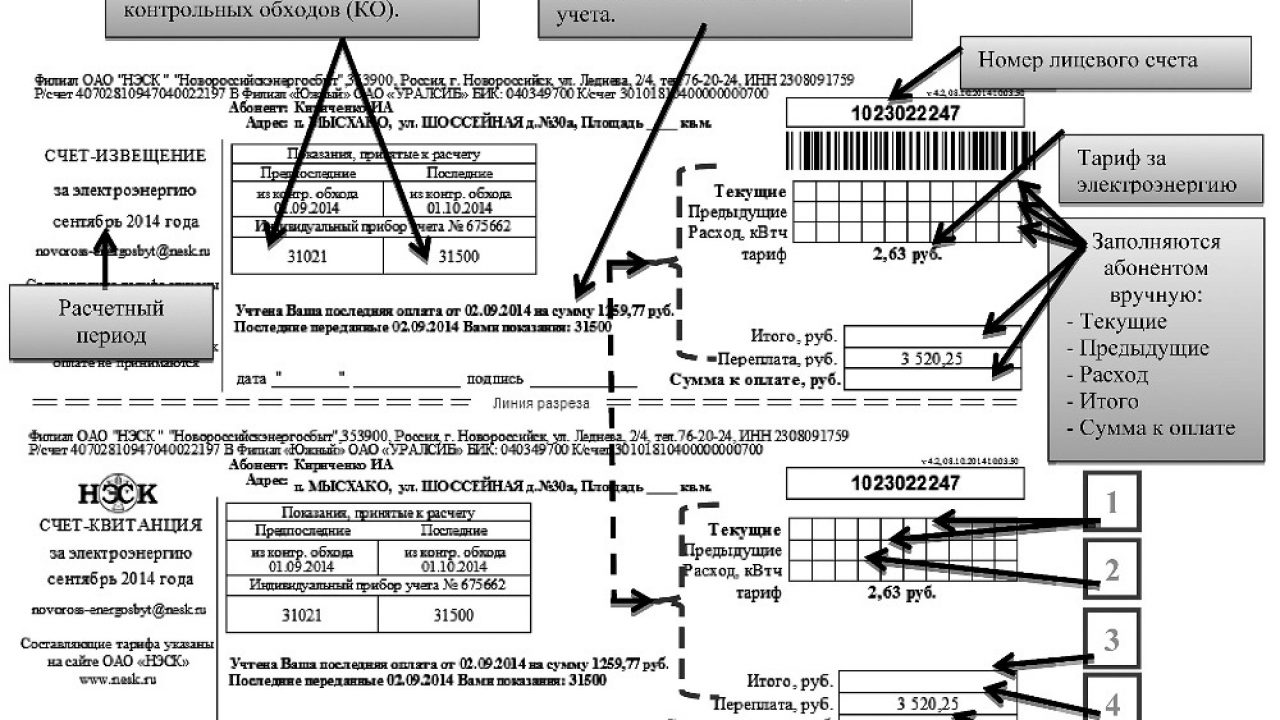Оплата электроэнергии по счетам-квитанциям ОАО «НЭСК» | Новости Туапсе