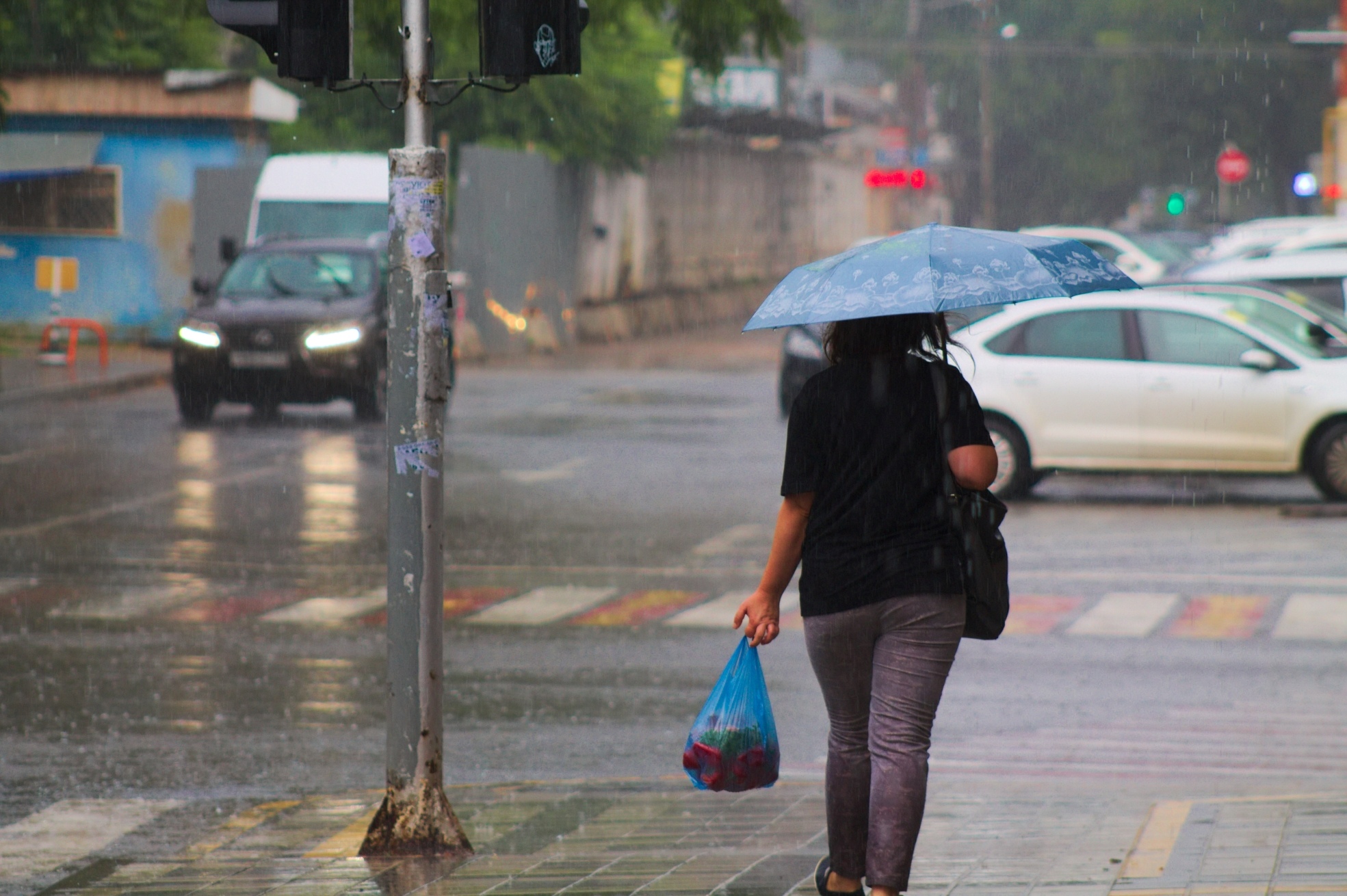 Привычный ход жизни. Дождь в городе. Город под дождем. Дождь в Краснодаре. Шквальный ливень.