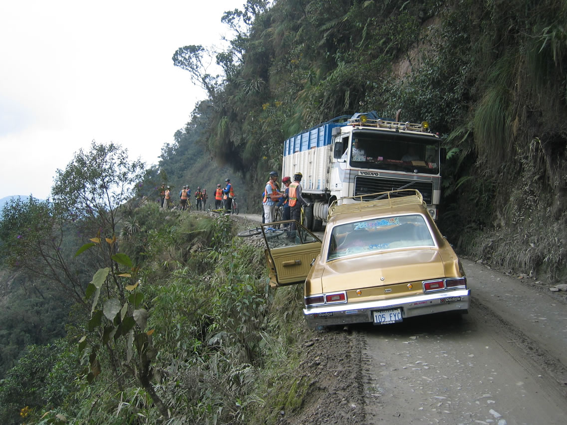 Дорога Юнгас Боливия