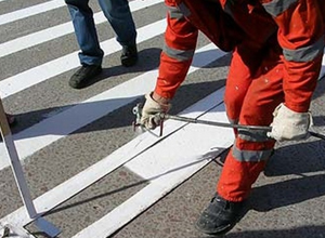 В Туапсе до зимы обновят 4 тысячи кв. м дорожной разметки