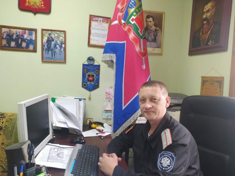 Туапсинского казака Павла Волошина наградили медалью «Князь Григорий Потемкин»